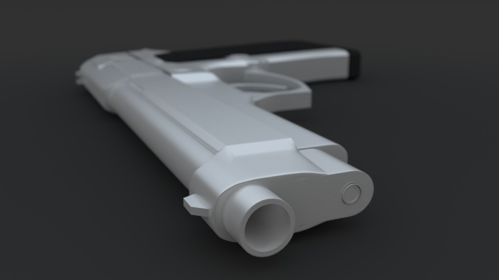 Beretta M9 Highpoly preview image 1