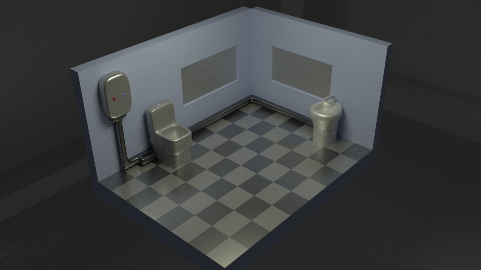 Low Poly Toilet preview image 1