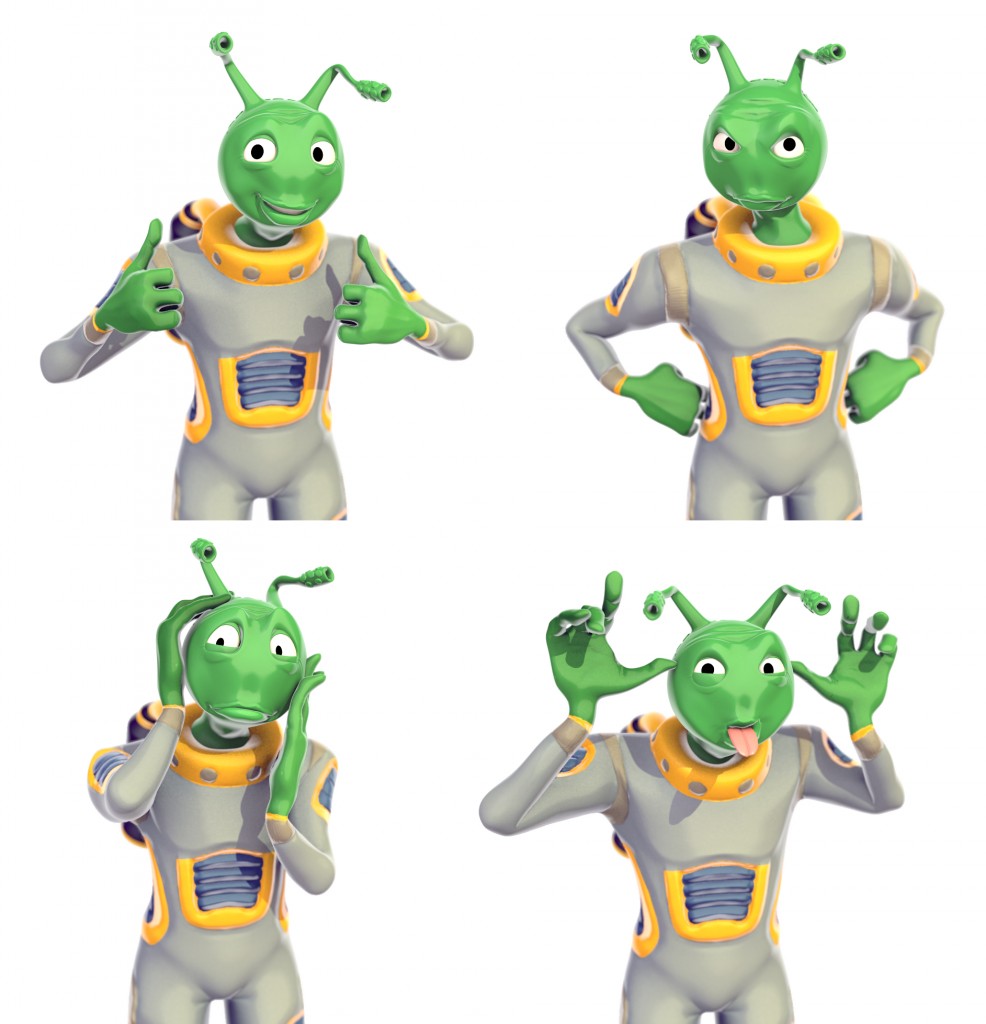 Al the Space Alien Hero - Character Rig preview image 3