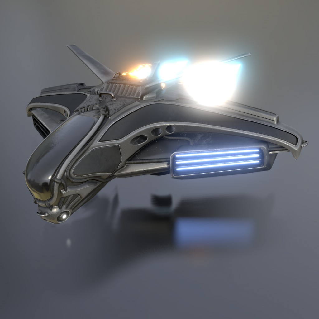 Intergalactic Spaceship in Blender 2.8 Eevee preview image 2
