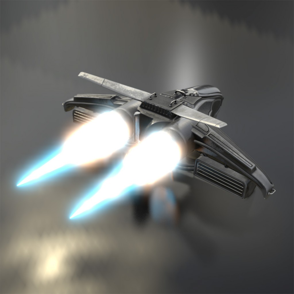 Intergalactic Spaceship in Blender 2.8 Eevee preview image 6