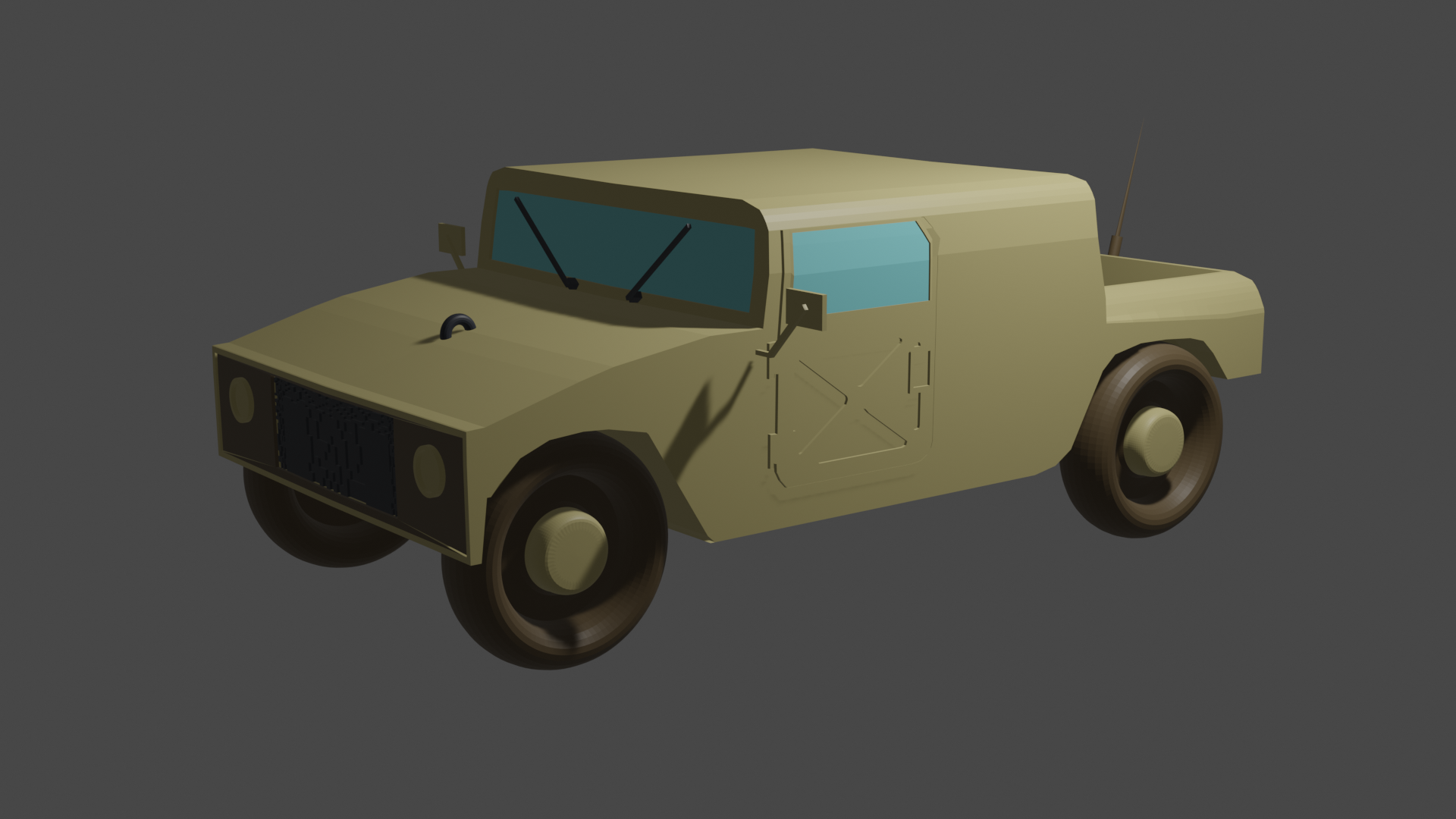 low poly jeep preview image 1