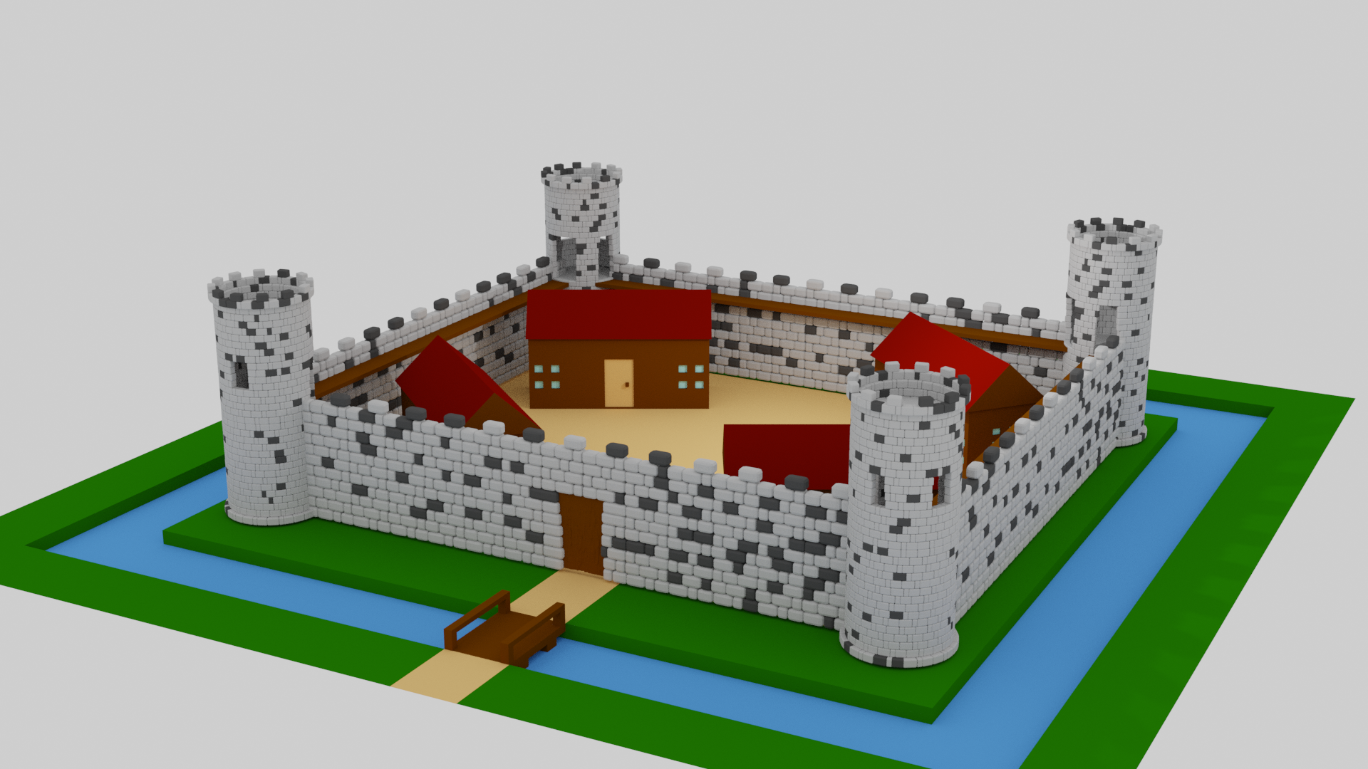 Low poly castle preview image 1