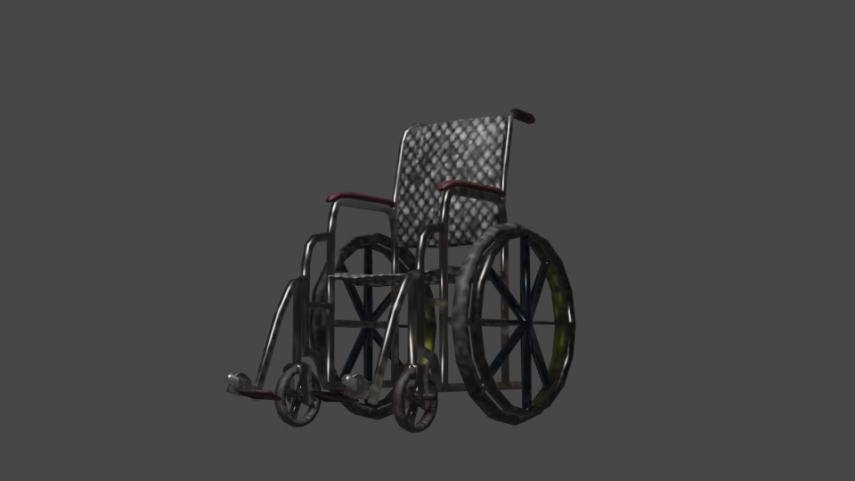 WheelChair (LOW-POLY) preview image 1