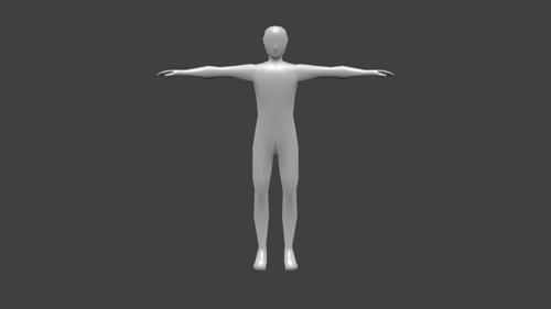Low poly male preview image