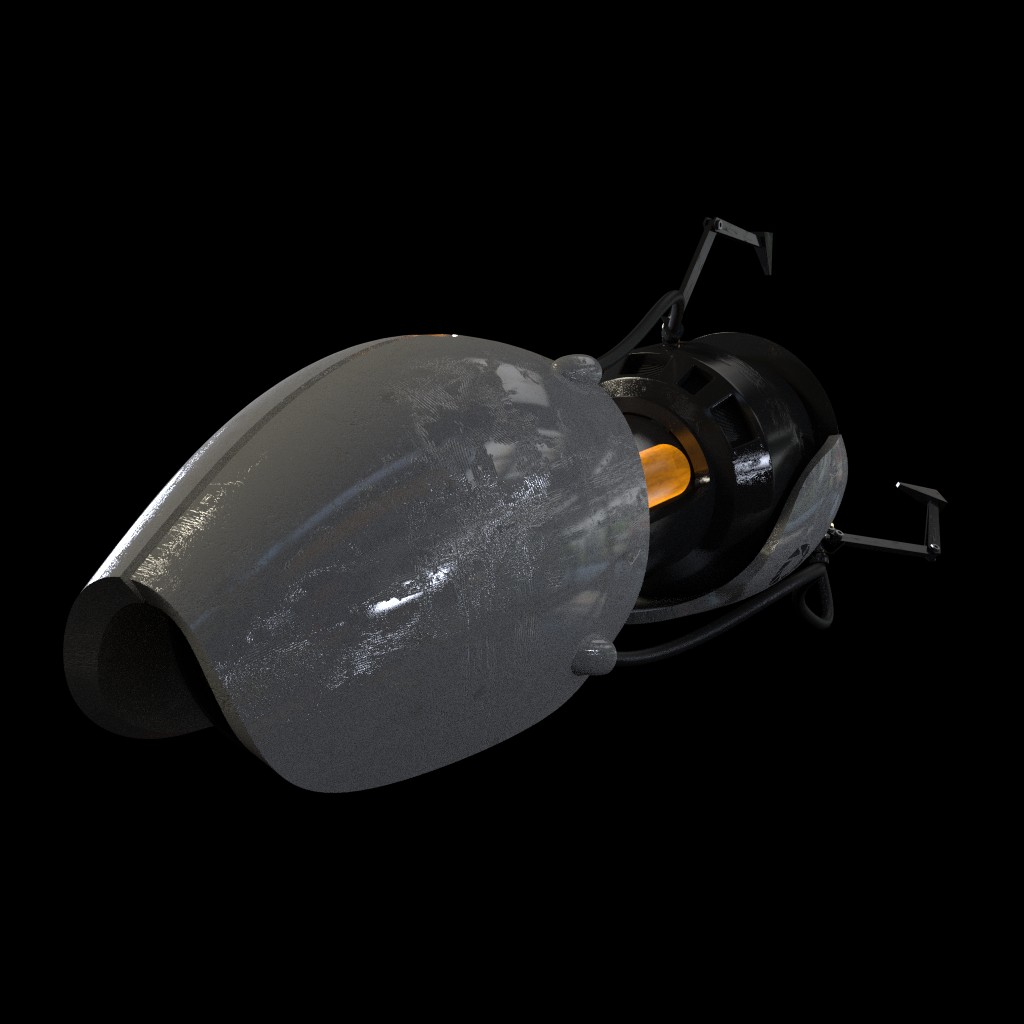 Portal Gun + light streak [rigged] preview image 3