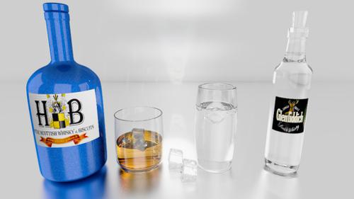 glass bottles preview image