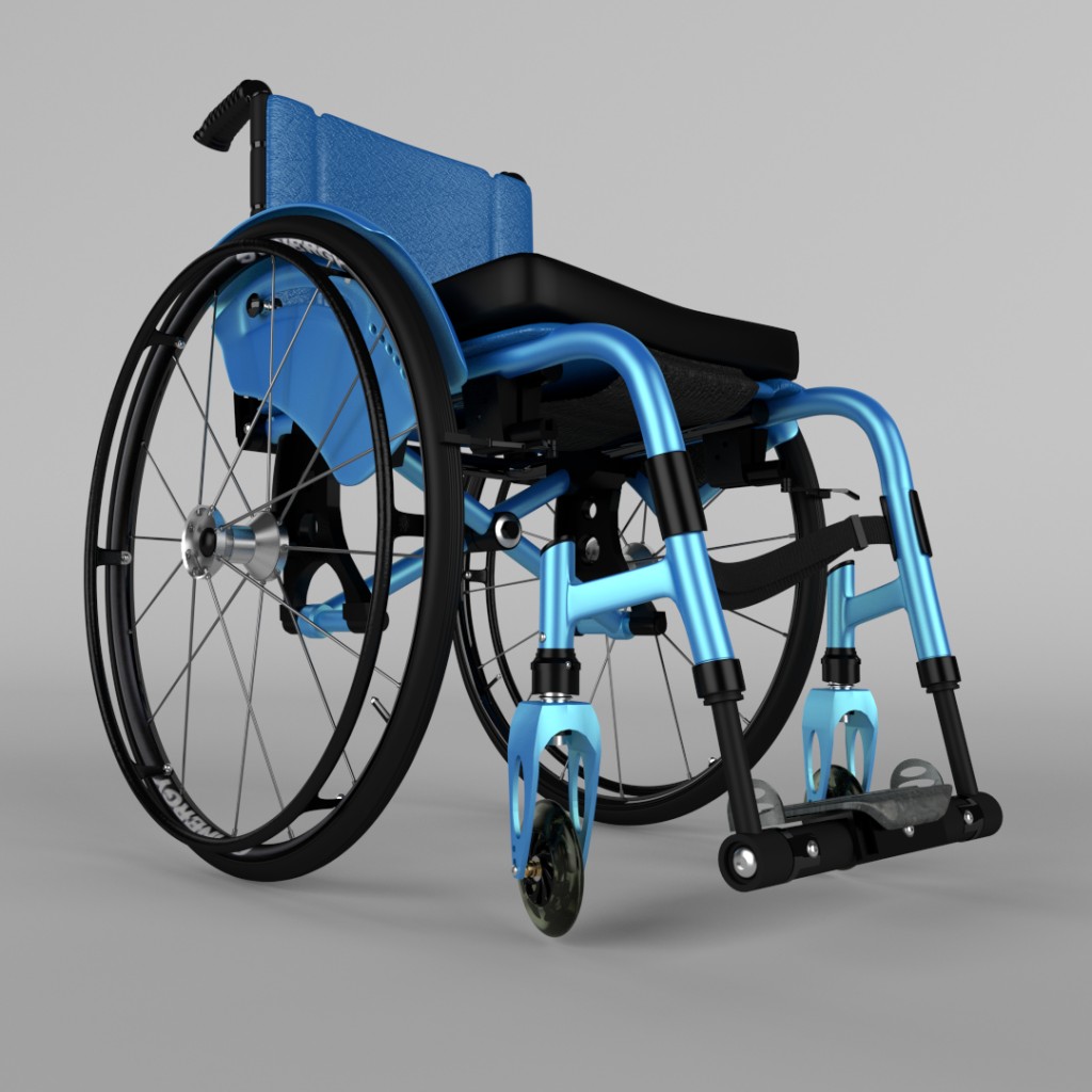 Wheel Chair In Response to a Request on Blendswap preview image 2