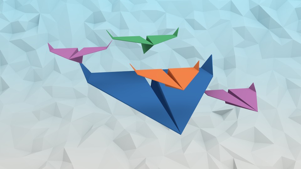 3d  paper planes preview image 2