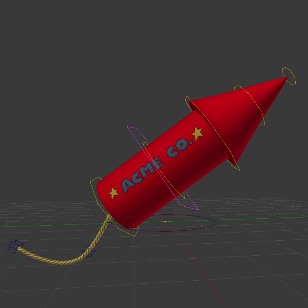 Cartoon Fireworks Rocket preview image 2