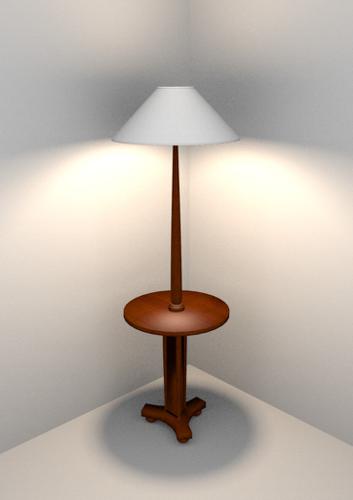 Lamppost inmahogany year 1930. preview image