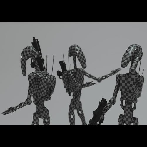 Lowpoly Battledroid from Star Wars preview image