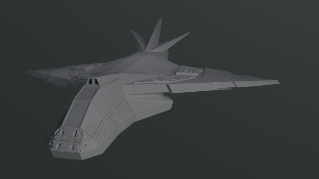 sci fi plane preview image 1