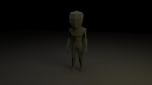 Base model low poly character preview image