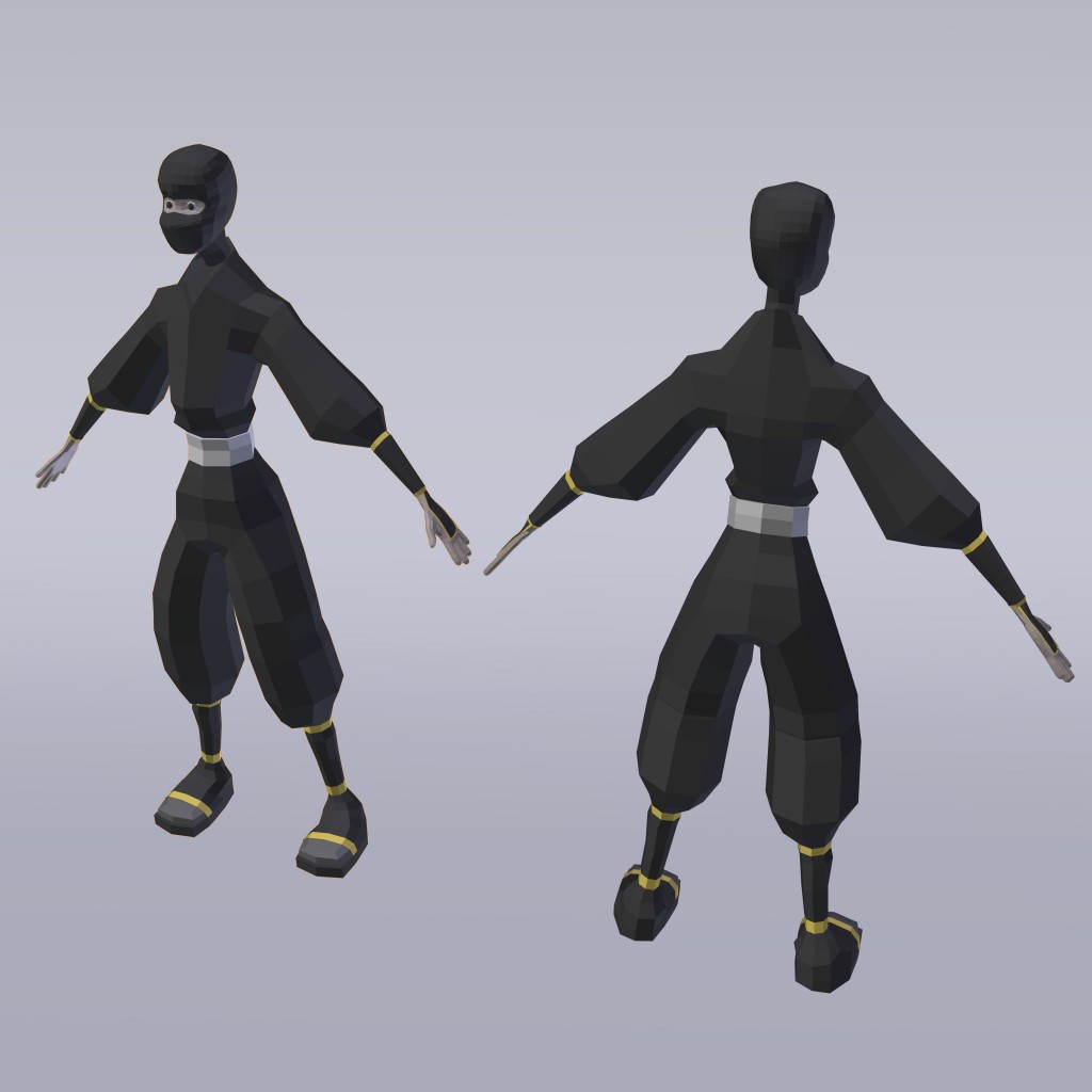 Blend Swap Ninja Low Poly