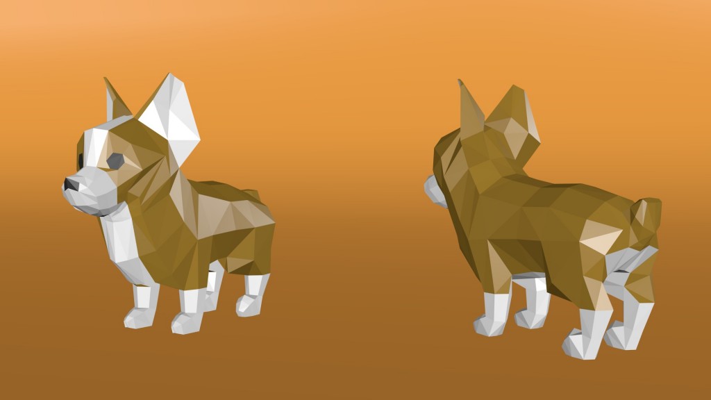 Low Poly Corgi preview image 2