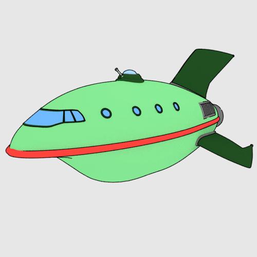 Planet Express spaceship preview image