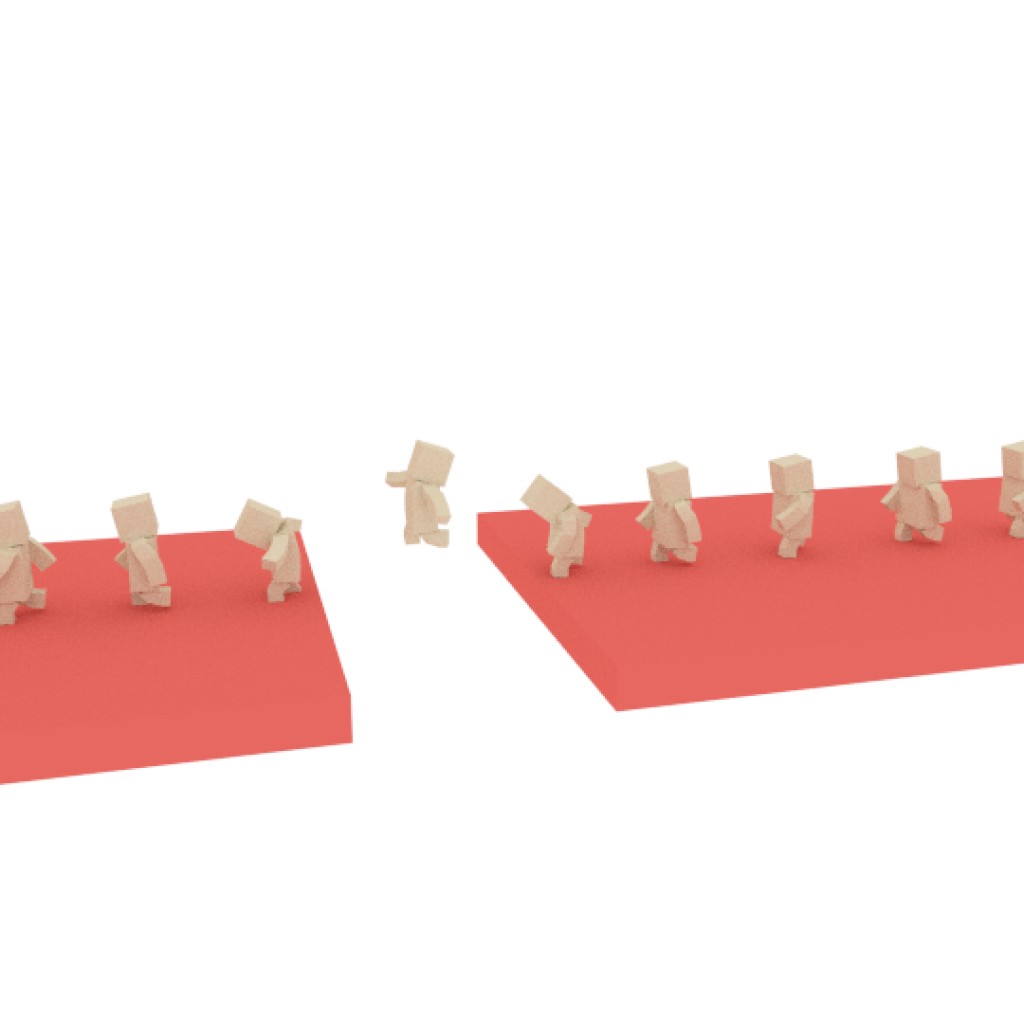 Cubic Parkour Guy (rigged) preview image 2