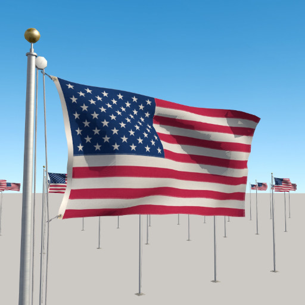 Flagpole with Seamless Looping Flag Animation preview image 1