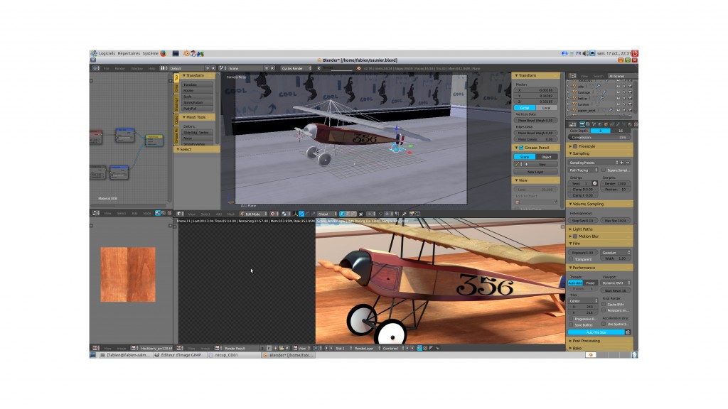 Yellow-blue theme preview image 2