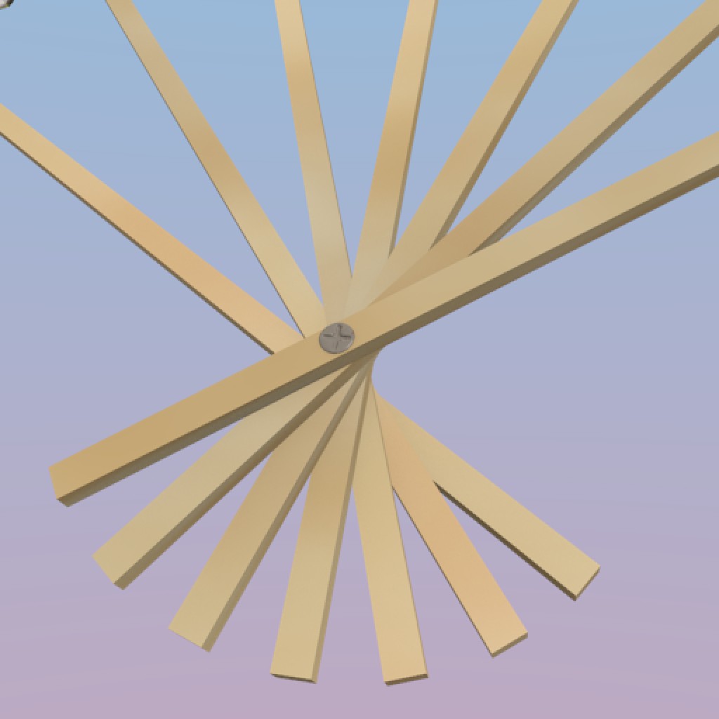 Simple Origami Paper Fan preview image 2