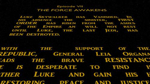 Star Wars VII Intro Scene preview image