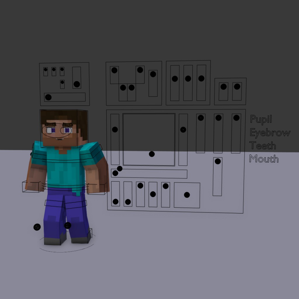 Minecraft Steve Rig V4.0 [Dulana57] preview image 3