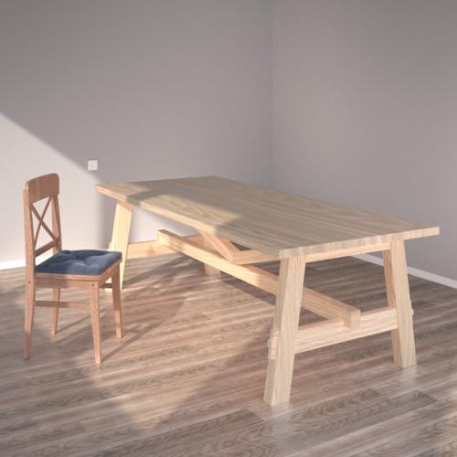 A chair and a table  preview image