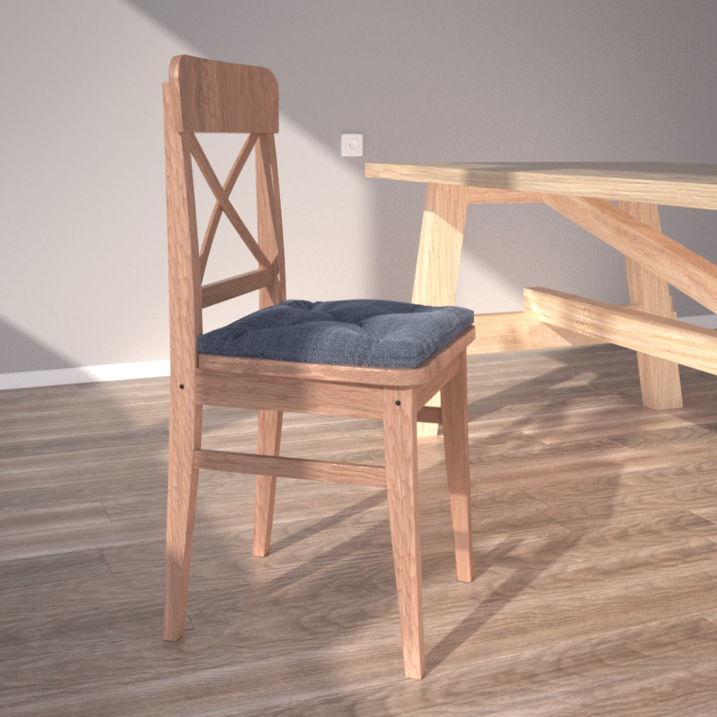 A chair and a table  preview image 2