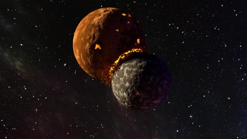 Planets collide preview image