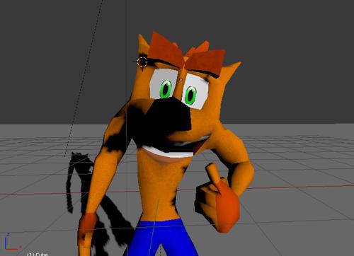 Crash Bandicoot Low Poly Rig preview image