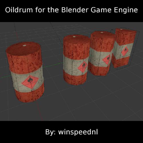 Game Ready Oildrum + lod preview image