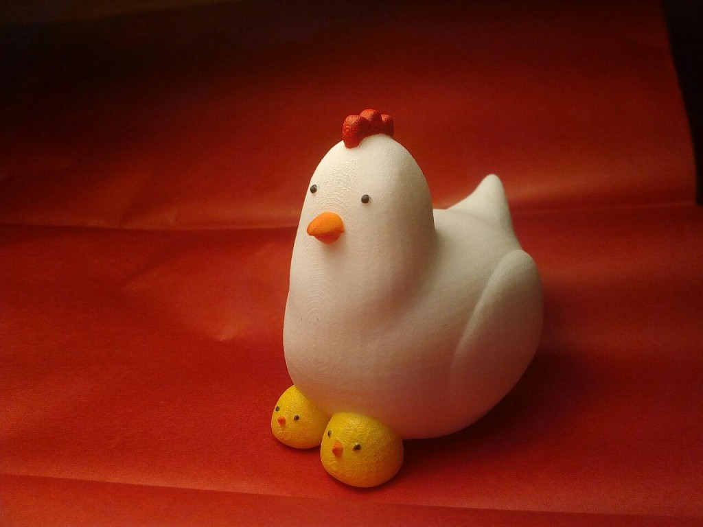 Hen and chicks (Cycles + 3Dprint-ready) preview image 2