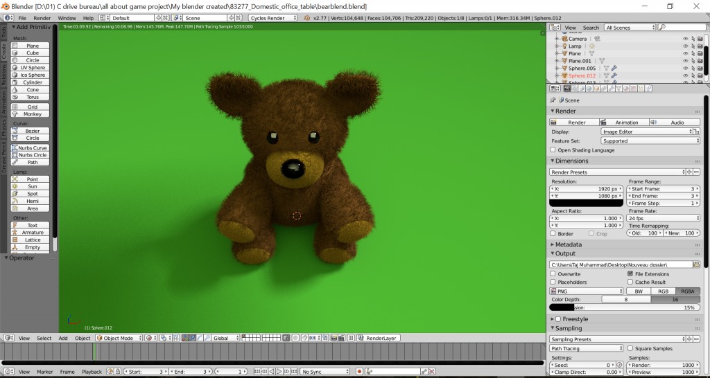 Blender white theme preview image 1