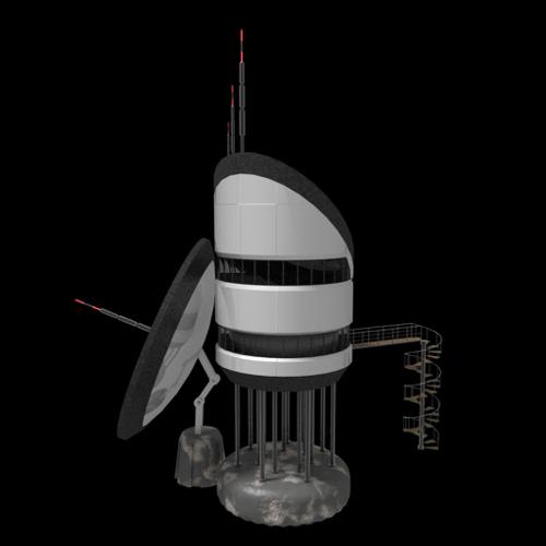 Scifi station with procedural textures. preview image