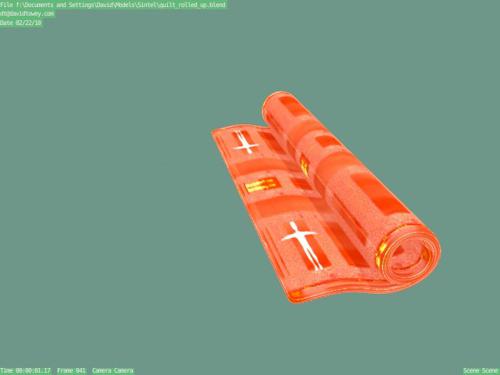 Quilt rolled up preview image