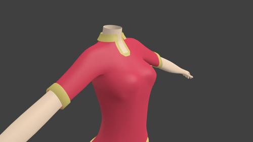 basic anime female model preview image