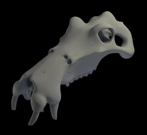3dommi creature hippo skull preview image