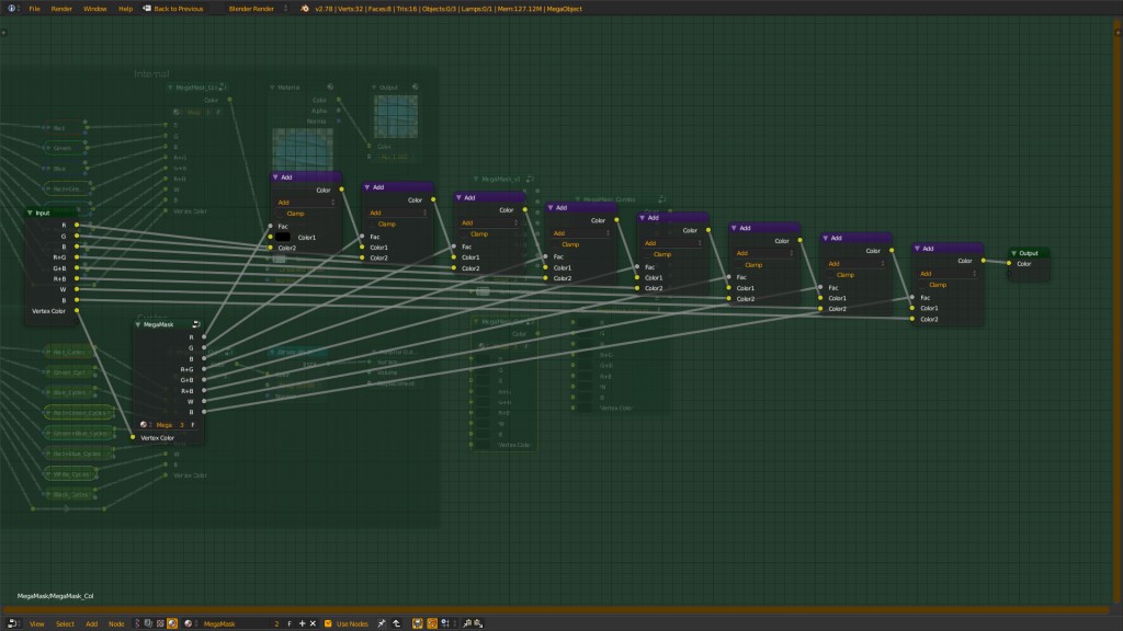Material 8 in 1 Node Group (Vertex Color mask) v1 preview image 5