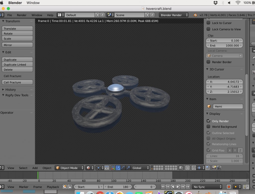 Sci-Fi Hovercraft preview image 2