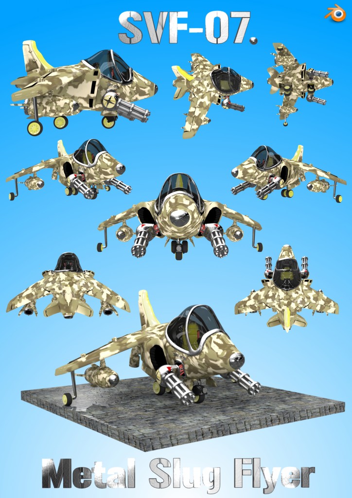 Metal slug Flyer en 3D preview image 2