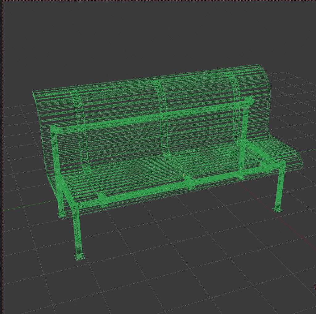 Urban Red Bench preview image 3