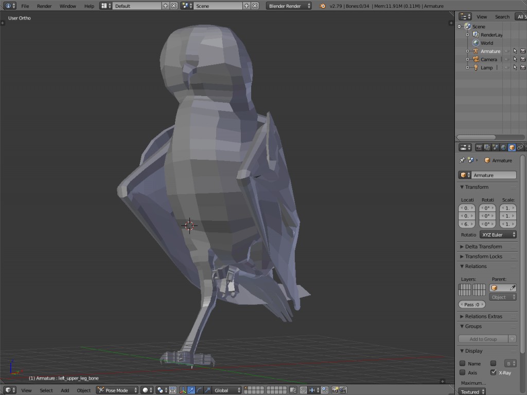 A Simple Owl Mesh (Xerxes) preview image 2