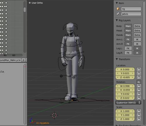 Injured Man Walkcycle preview image
