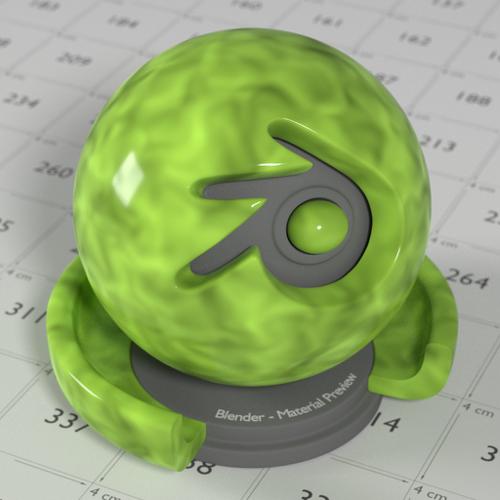 Guitar pick procedural material preview image