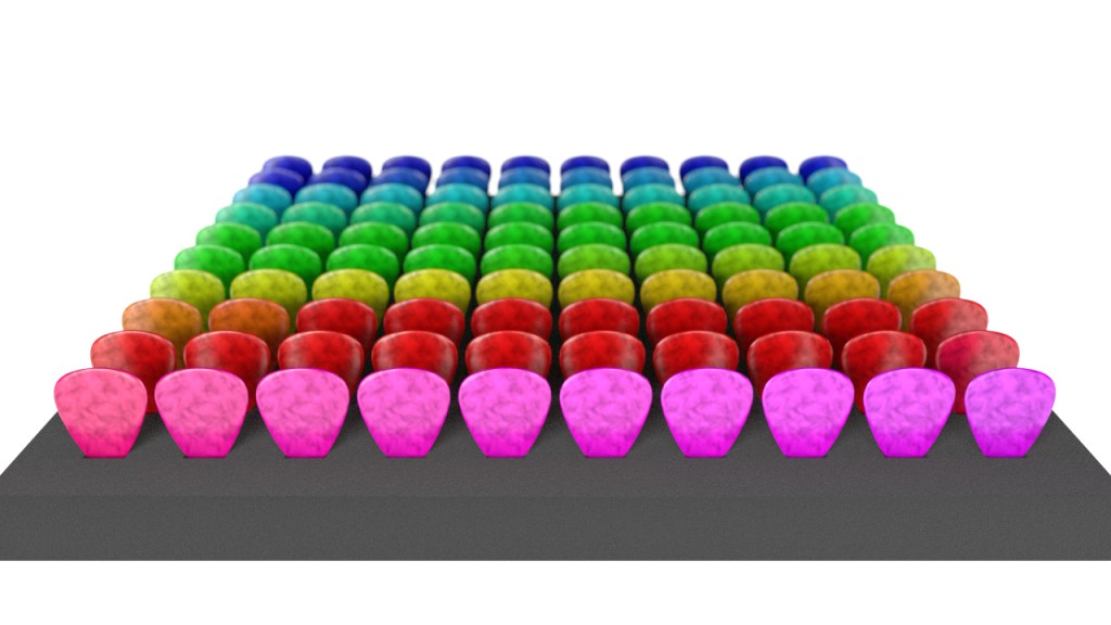 Guitar pick procedural material preview image 2