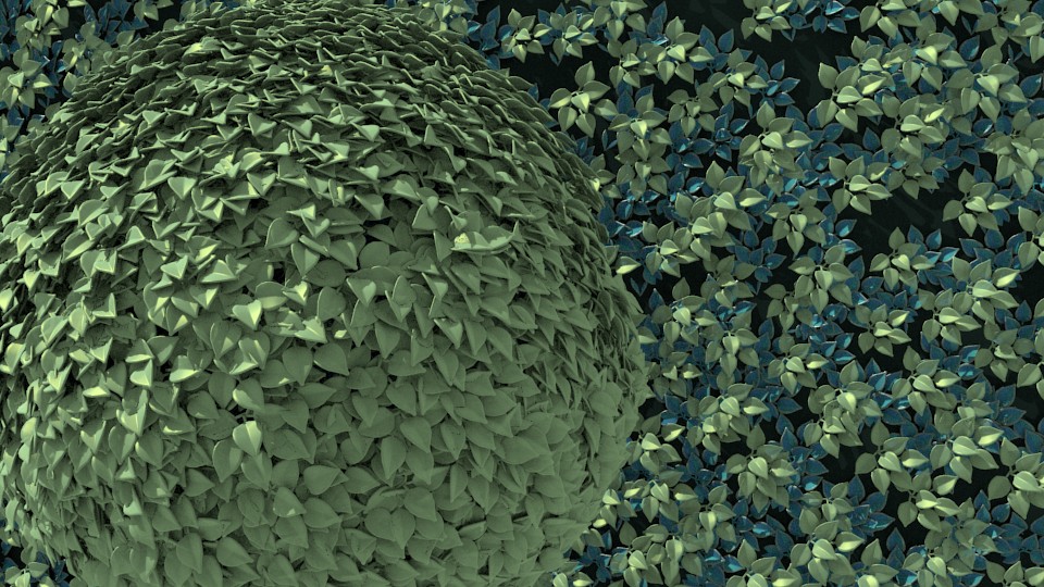 Particle NO texture leaves - animated wall of leaves preview image 2