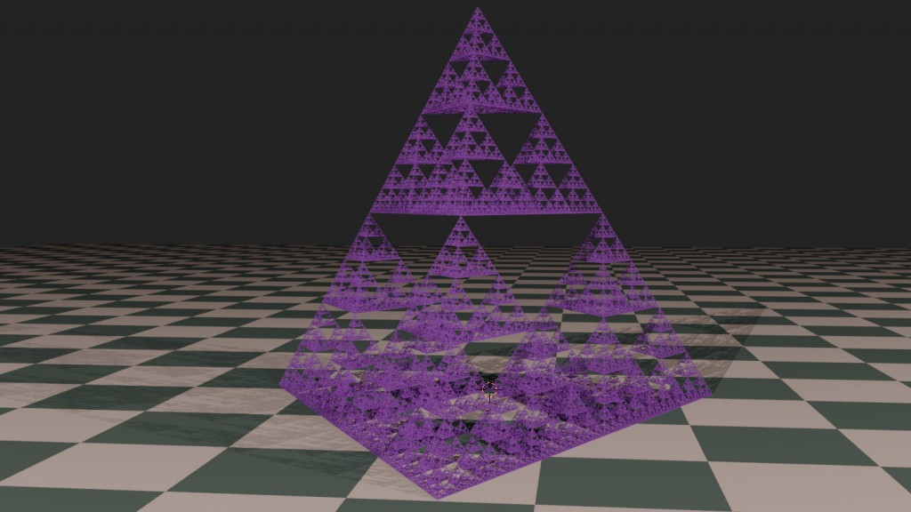 Sierpinski Gasket made with tetrahedrons preview image 1