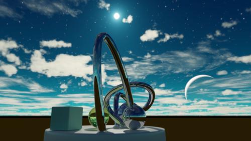 SciFi Sky Environment Texture HDR preview image