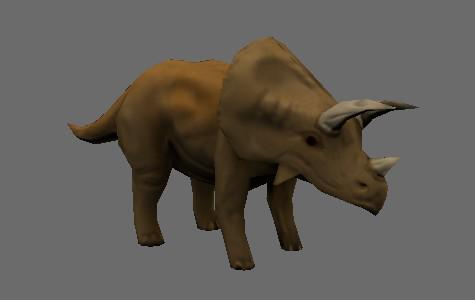 Low Poly Triceratops preview image